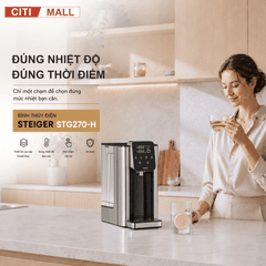 Bình Thủy Điện Steiger STG-270H làm nóng nước có lõi lọc than hoạt tính - Bảo hành chính hãng 12 tháng
