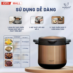 Nồi ủ chân không KAIYO Nhật Bản 2026