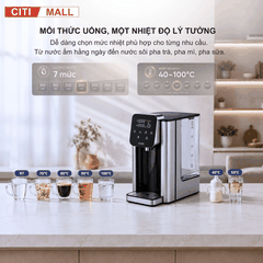 Bình Thủy Điện Steiger STG-270H làm nóng nước có lõi lọc than hoạt tính - Bảo hành chính hãng 12 tháng