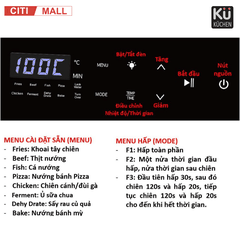 Kuchen PCL 2228 - Nồi Chiên Không Dầu Kết Hợp Hấp 2026 tại Citimall 013