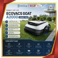 Ecovacs GOAT A2000 LiDAR PRO - Robot Cắt Cỏ 2026 tại Citimall 01