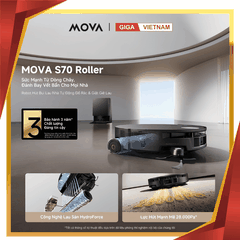 Mova S70 Roller - Robot Hút Bụi Lau Sàn 2026 tại Giga Việt Nam 01