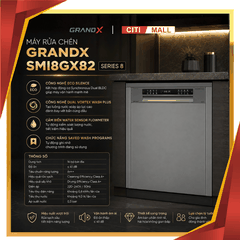 MÁY RỬA BÁT GRANDX SMI8GX82 2026