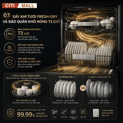 MÁY RỬA BÁT GRANDX SMS8GX87G 2026