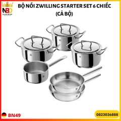 BỘ NỒI ZWILLING STARTER SET 6 CHIẾC (CẢ BỘ)