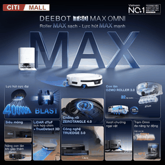 Ecovacs Deebot T80 Max Omni - Robot hút bụi lau nhà 2026