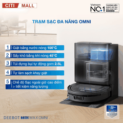 Ecovacs Deebot T80 Max Omni - Robot hút bụi lau nhà 2026