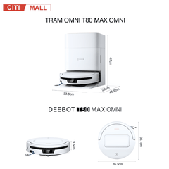 Ecovacs Deebot T80 Max Omni - Robot hút bụi lau nhà 2026