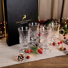 Bộ Cốc Pha Lê Cao Cấp 4 Món Killarney Crystal Trinity Irish 220m