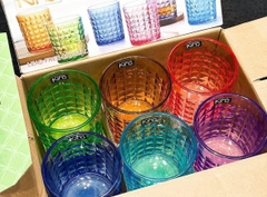 Set 6 cốc pha lê cầu vồng King Crystal Diamond  280ml