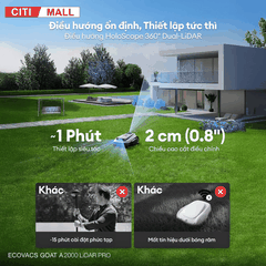 Ecovacs GOAT A2000 LiDAR PRO - Robot Cắt Cỏ 2026 tại Citimall 07