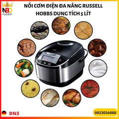 NỒI CƠM ĐIỆN ĐA NĂNG RUSSELL HOBBS DUNG TÍCH 5 LÍT/ BẢO HÀNH 12 THÁNG