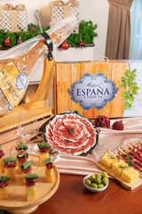 Đùi lợn muối Espana Jamon Paleta Bodega  (kèm dao thớt) lợn trắng (4,5 - 5kg) (đùi trước)- (6,5 - 7kg) (đùi sau)