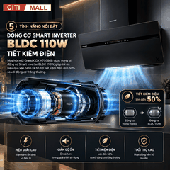 GrandX GX H90S86B - Máy hút mùi 2026