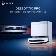 ROBOT HÚT BỤI LAU SÀN ECOVACS Deebot T50 Pro Omni 2025
