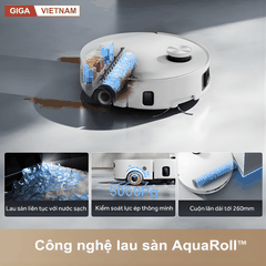 Dreame Aqua10 Roller - Robot Hút Bụi Lau Nhà 2026 tại Giga Việt Nam x Vua Nhà Bếp Đức 04