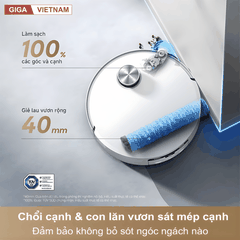 Dreame Aqua10 Roller - Robot Hút Bụi Lau Nhà 2026 tại Giga Việt Nam x Vua Nhà Bếp Đức 11