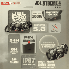 JBL Xtreme 4 - Loa Bluetooth Cao Cấp 2026 tại Giga Việt Nam x Vua Nhà Bếp Đức 02