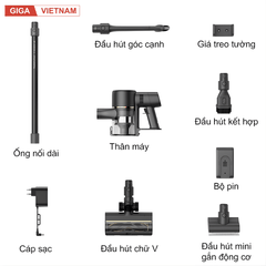 Dreame R10 Pro - Máy Hút Bụi Cầm Tay Không Dây 2026 tại Giga Việt Nam x Vua Nhà Bếp Đức 14