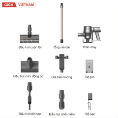 Dreame V12S - Máy Hút Bụi Cầm Tay Không Dây 2026 tại Giga Việt Nam x Vua Nhà Bếp Đức 14