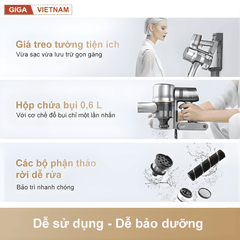 Dreame V18S Aqua - Máy Hút Bụi Cầm Tay Không Dây 2026 tại Giga Việt Nam x Vua Nhà Bếp Đức 12