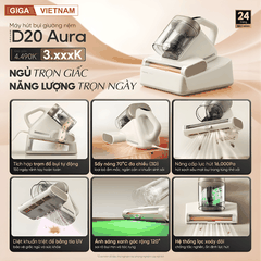 Dreame D20 Aura - Máy Hút Bụi Giường Nệm 2026 Giga Việt Nam x Vua Nhà Bếp Đức 02