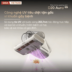 Dreame D20 Aura - Máy Hút Bụi Giường Nệm 2026 Giga Việt Nam x Vua Nhà Bếp Đức 06