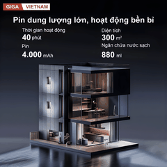 Dreame H14 Station - Máy Hút Bụi Lau Nhà 2026 tại Giga Việt Nam x Vua Nhà Bếp Đức 11