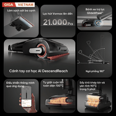 Dreame H15 Pro - Máy Hút Bụi Lau Nhà 2026 tại Giga Việt Nam x Vua Nhà Bếp Đức 02