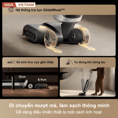 Dreame H15 Pro Heat - Máy Hút Bụi Lau Nhà 2026 tại Giga Việt Nam x Vua Nhà Bếp Đức 08