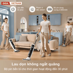Mova K20 - Máy Hút Bụi Lau Sàn Cầm Tay 2026 tại Giga Việt Nam x Vua Nhà Bếp Đức 06