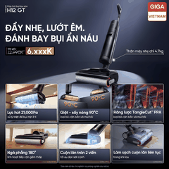 Dreame H12 GT - Máy Hút Bụi Lau Sàn 2026 tại Giga Việt Nam x Vua Nhà Bếp Đức 02