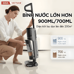 Dreame H12 Pro - Máy Hút Bụi Lau Sàn 2026 tại Giga Việt Nam x Vua Nhà Bếp Đức 09