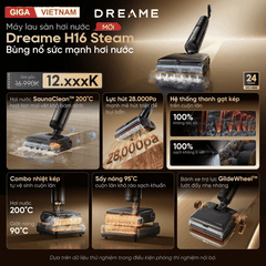 Dreame H16 Steam - Máy Hút Bụi Lau Sàn 2026 tại Giga Việt Nam x Vua Nhà Bếp Đức 02