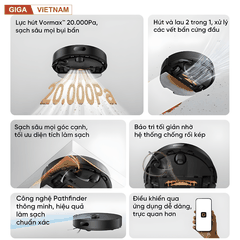 Dreame F20 - Robot Hút Bụi Lau Nhà Hiện Đại 2026 tại Giga Việt Nam x Vua Nhà Bếp Đức 03