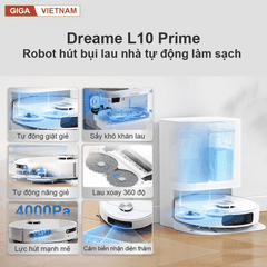 Dreame L10 Prime - Robot Hút Bụi Lau Nhà 2026 tại Giga Việt Nam x Vua Nhà Bếp Đức 03