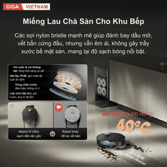 Dreame Matrix10 Ultra - Robot Hút Bụi Lau Nhà 2026 tại Giga Việt Nam x Vua Nhà Bếp Đức 04