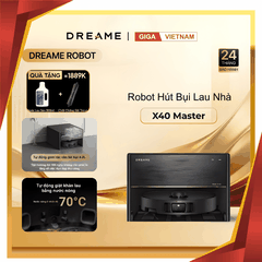 Dreame X40 Master - Robot Hút Bụi Lau Nhà 2026 tại Giga Việt Nam x Vua Nhà Bếp Đức 01