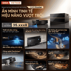 Dreame X60 Master - Robot Hút Bụi Lau Nhà 2026 tại Giga Việt Nam x Vua Nhà Bếp Đức 03