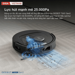 Ecovacs Deebot T30C Gen 2 - Robot Hút Bụi Lau Nhà 2026 tại Giga Việt Nam x Vua Nhà Bếp Đức 07