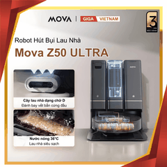 Mova Z50 Ultra  - Robot Hút Bụi Lau Sàn 2026 tại Giga Việt Nam x Vua Nhà Bếp Đức 01