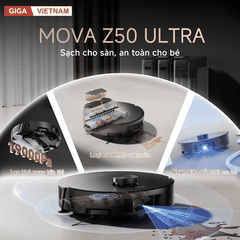 Mova Z50 Ultra  - Robot Hút Bụi Lau Sàn 2026 tại Giga Việt Nam x Vua Nhà Bếp Đức 02