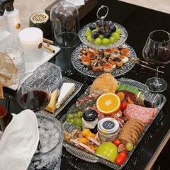 Khay pha lê Dublin 40x26cm