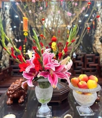 Lọ hoa pha lê cao cấp Bohemia Crystal 25,5cm-30cm