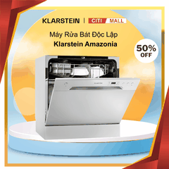 Klarstein Amazonia - Máy Rửa Chén Bát 8 Bộ Độc Lập