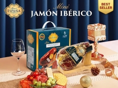 Thịt lợn muối Mini Jamón Ibérico 1kg (lợn đen hảo hạng) Tây Ban Nha