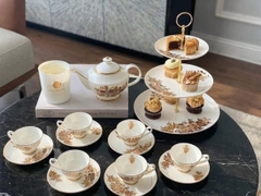 Bộ ấm - chén trà sứ xương châu Âu Imperial hoa cúc