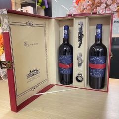 Rượu vang Astrale Vino Rosso d’Italia - Huyền thoại vang đỏ nước Ý (Set 2 chai kèm hộp giả da)