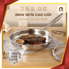 Bộ Chảo Inox 18/10 Nguyên Khối Cao Cấp Gume Korea tại Vua Nhà Bếp Đức 01