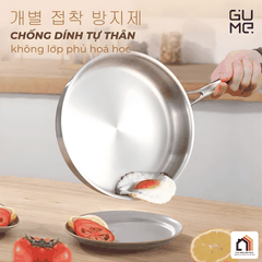 Bộ Chảo Inox 18/10 Nguyên Khối Cao Cấp Gume Korea tại Vua Nhà Bếp Đức 03